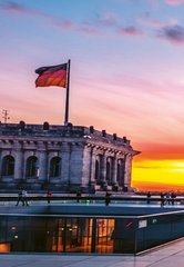 Sonnenaufgang Bundestag Berlin