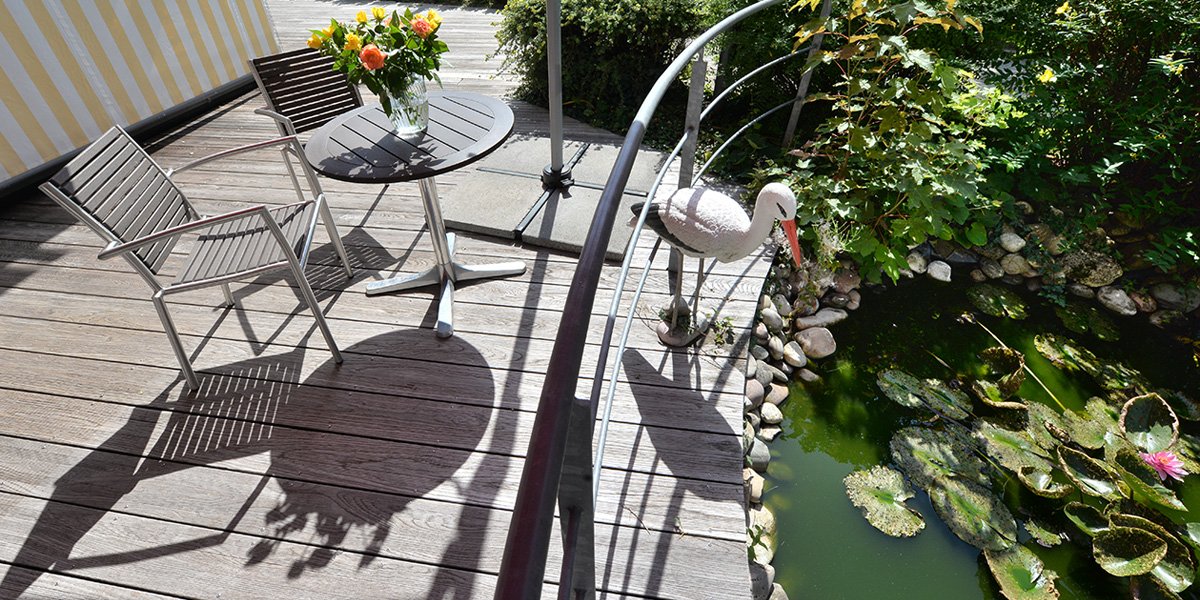 Gartenbereich Eingang Tagespflege Stuttgart-Botnang