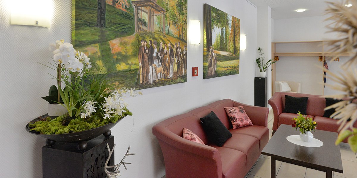 Sitzecke mit Sofa