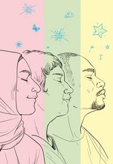 Illustriertes Profilbild von 3 Personen